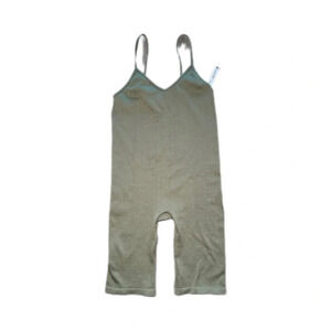 ANWND Green Spaghetti Strap Knee Length Ribbed Stretchy Jumpsuit Women’s Small